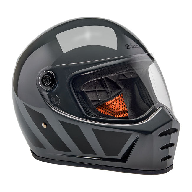 Biltwell Lane Splitter helmet grey inertia Helmets Biltwell