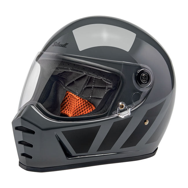 Biltwell Lane Splitter helmet grey inertia Helmets Biltwell