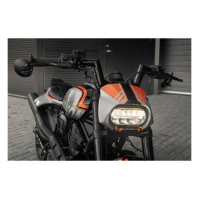 Killer Custom, 1 1/2" Sporty Ape Handlebar. Black Handlebars Killer Custom