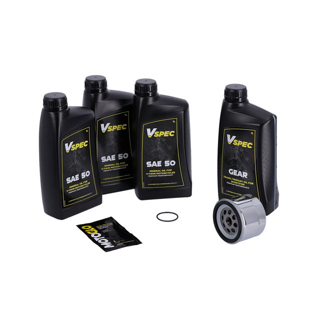 Mcs, ''Big Oil'' Service Kit. Mineral Sae50. Chrome Filter OILS Mcs