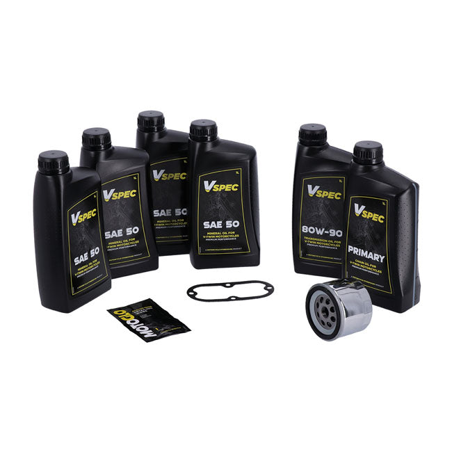 Mcs, ''Big Oil'' Service Kit. Mineral Sae50. Chrome Filter OILS Mcs