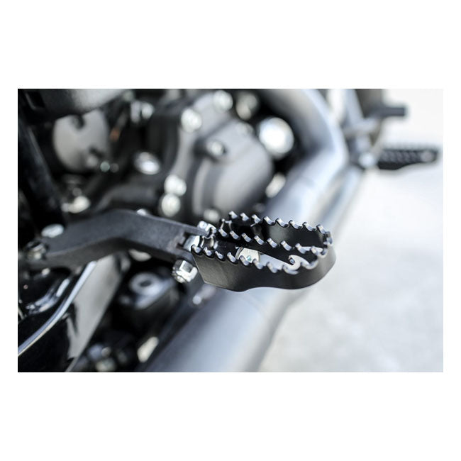 Burly Brand Foot Pegs Mx Style Mini Black Footpegs Burly Brand
