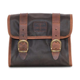 Longride, ''Mini'' Waxed Cotton Saddlebag. Khaki Saddlebags Longride