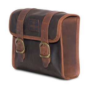 Longride, ''Mini'' Waxed Cotton Saddlebag. Khaki Saddlebags Longride