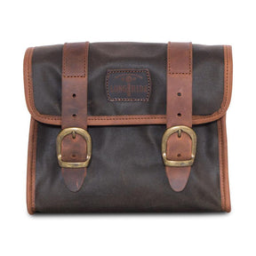 Longride, ''Mini'' Waxed Cotton Saddlebag. Khaki Saddlebags Longride