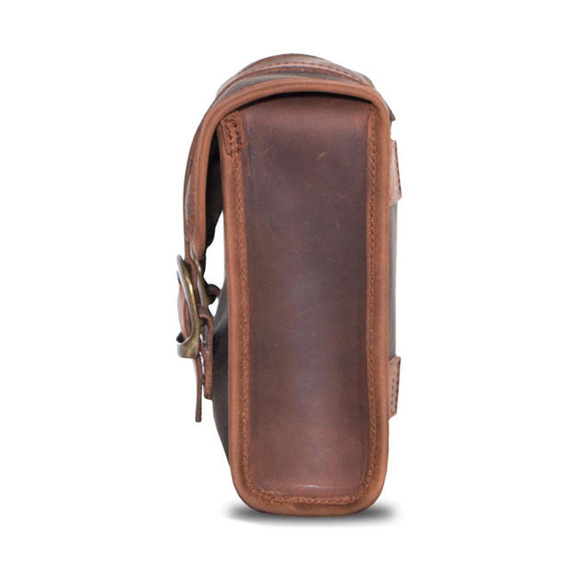 Longride, ''Mini'' Waxed Cotton Saddlebag. Khaki Saddlebags Longride