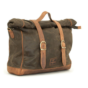 Longride, ''Old Chopper'' Waxed Cotton Saddlebag. Khaki Saddlebags Longride