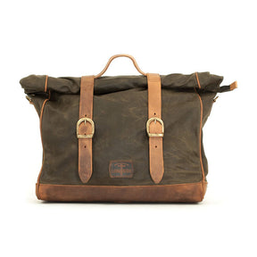 Longride, ''Old Chopper'' Waxed Cotton Saddlebag. Khaki Saddlebags Longride