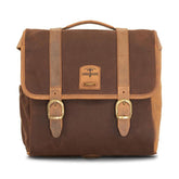 Longride, ''Classic'' Waxed Cotton Saddlebag. Marron Brown Saddlebags Longride
