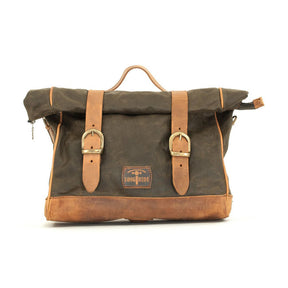 Longride, ''Old Chopper'' Waxed Cotton Saddlebag. Khaki Saddlebags Longride