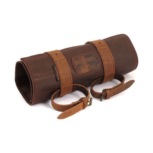 Longride, Toolroll Waxed Cotton. Brown Toolrolls Longride