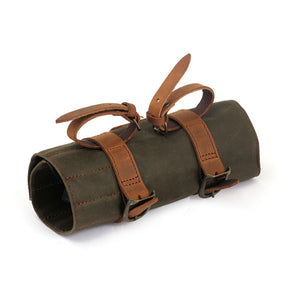 Longride, Toolroll Waxed Cotton. Khaki Toolrolls Longride