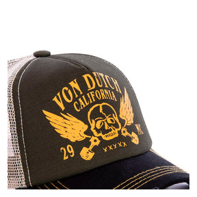 Von Dutch Crew cap black/orange Caps Von Dutch