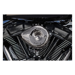 S&S Cycle Air Cleaner Kit Stealth Mini Teardrop Lava Chrome 17 23 M8 Air Cleaner S&S Cycle