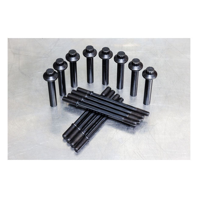 S&S Cycle Cylinder Stud & Head Bolt Kit 8 Pack 2017 2023 M8 Models Head Bolts S&S Cycle