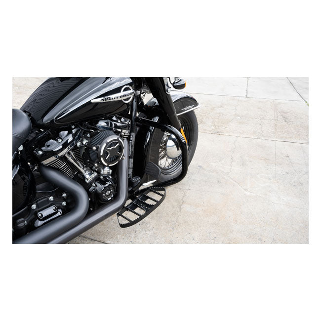 Burly Brand M8 Softail Floorboards Mx Style Black Floorboards Burly Brand