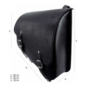 Longride, Xl Sportster Frame Bag. Smooth, Black Saddlebags Longride