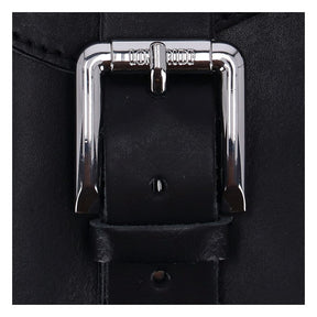 Longride, Swingarm Bag. Smooth, Black Leather Saddlebags Longride
