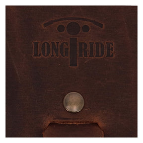Longride, Swingarm Bag. Smooth, Brown Leather Saddlebags Longride