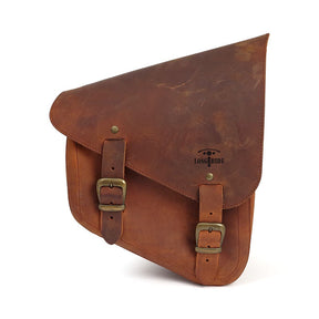 Longride, Xl Sportster Frame Bag. Smooth, Brown Saddlebags Longride