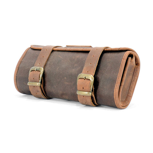 Longride, Toolbag Waxed Cotton. Brown Toolrolls Longride