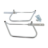 Long Ride, Saddlebag Holder. Chrome Saddlebags Mounts Longride