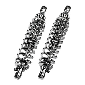 *2 WEEKS EXTRA TRANSIT TIME* Bitubo, WME dual shock absorber set. Chrome. 341mm Shock Absorbers Bitubo