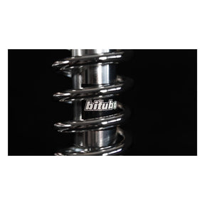 *2 WEEKS EXTRA TRANSIT TIME* Bitubo, WME dual shock absorber set. Chrome. 341mm Shock Absorbers Bitubo