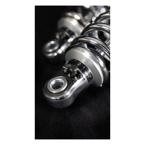 *2 WEEKS EXTRA TRANSIT TIME* Bitubo, WME dual shock absorber set. Chrome. 341mm Shock Absorbers Bitubo