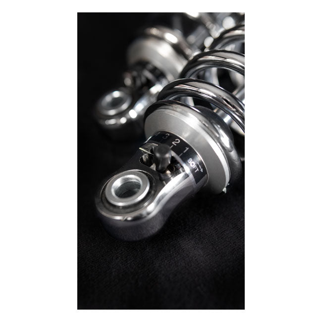 *2 WEEKS EXTRA TRANSIT TIME* Bitubo, WME dual shock absorber set. Chrome. 341mm Shock Absorbers Bitubo