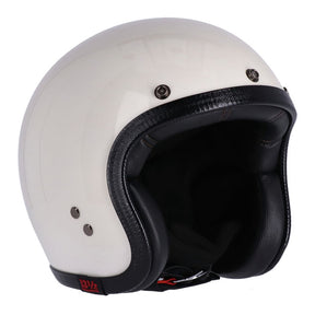 13 1/2 Skull Bucket Helmet, Vintage White Open Face Helmet 13 And A Half Company