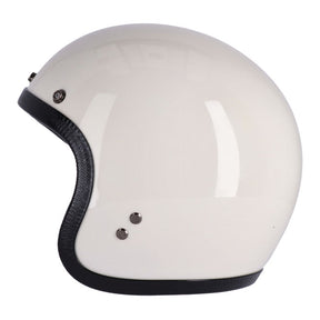 13 1/2 Skull Bucket Helmet, Vintage White Open Face Helmet 13 And A Half Company
