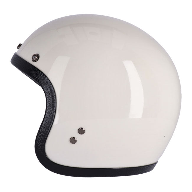 13 1/2 Skull Bucket Helmet, Vintage White Open Face Helmet 13 And A Half Company