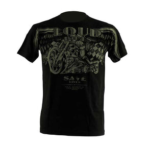 WCC LOUD PIPES VINTAGE T-SHIRT BLACK T-SHIRTS West Coast Choppers