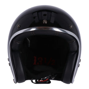13 1/2 Skull Bucket Helmet, Black Open Face Helmet 13 And A Half Company