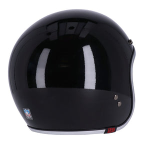 13 1/2 Skull Bucket Helmet, Black Open Face Helmet 13 And A Half Company