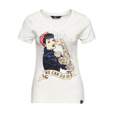 Queen Kerosin We Can Do It T Shirt Off White T-Shirt King Kerosin