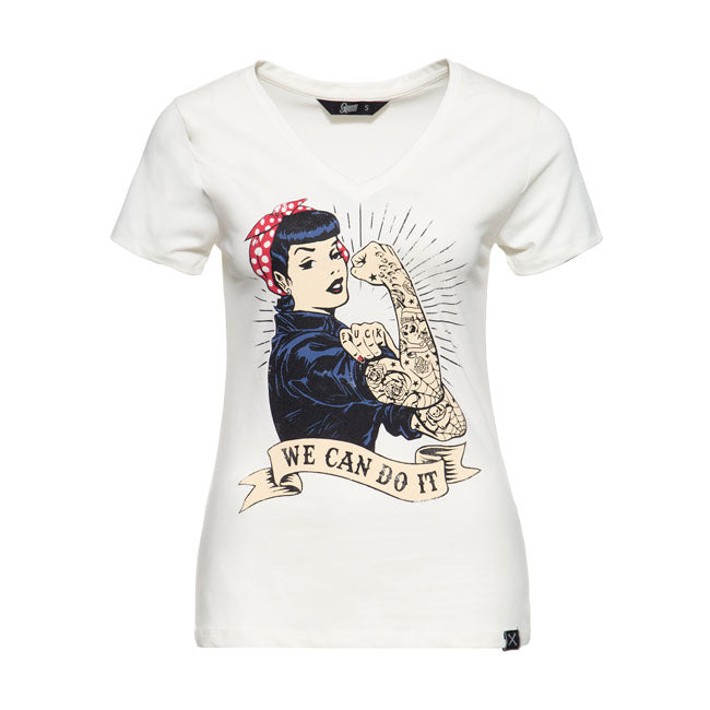 Queen Kerosin We Can Do It T Shirt Off White T-Shirt King Kerosin