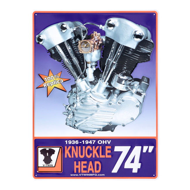 V Twin Mfg, Motor Plaque V Twin Engine Models V Twin Mfg