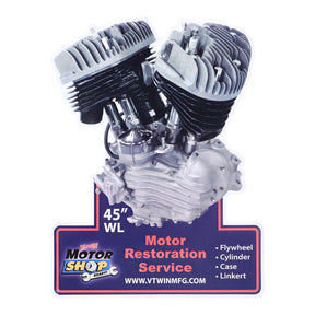 V Twin Mfg, Motor Plaque V Twin Engine Models V Twin Mfg