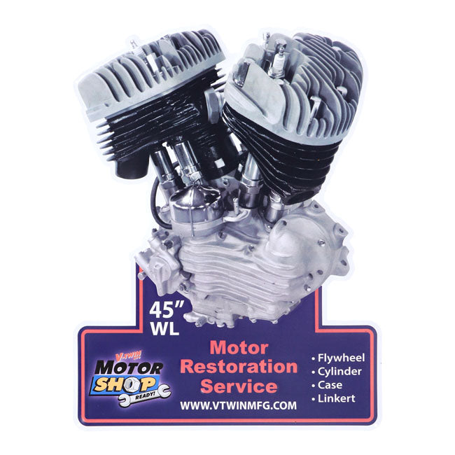V Twin Mfg, Motor Plaque V Twin Engine Models V Twin Mfg