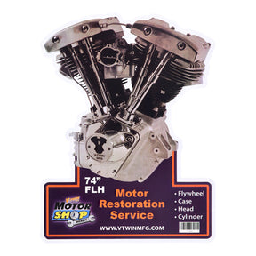 V Twin Mfg, Motor Plaque V Twin Engine Models V Twin Mfg