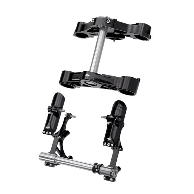 Kraus Motor Co. 30mm KR8 Component Kit, Black Anodized - 14+ Touring Handlebar Top Clamps Kraus Motor Co.