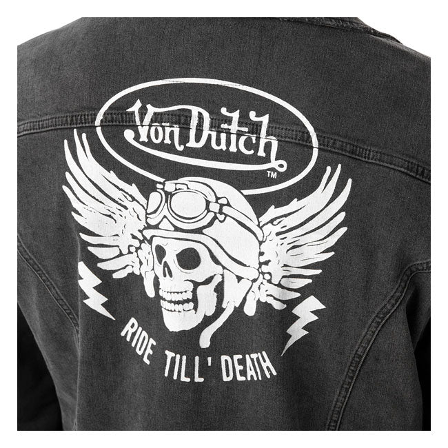 Von Dutch Denim jacket black Jackets Von Dutch