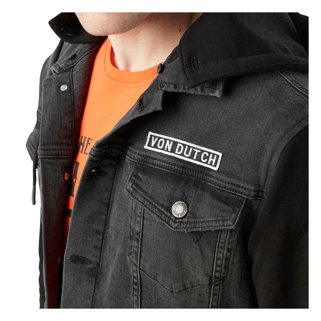 Von Dutch Denim jacket black Jackets Von Dutch