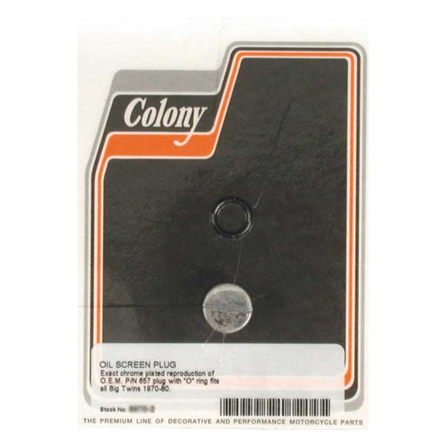 Colony Plug Oil 70 80 Bt Chrome Lower End Misc Colony