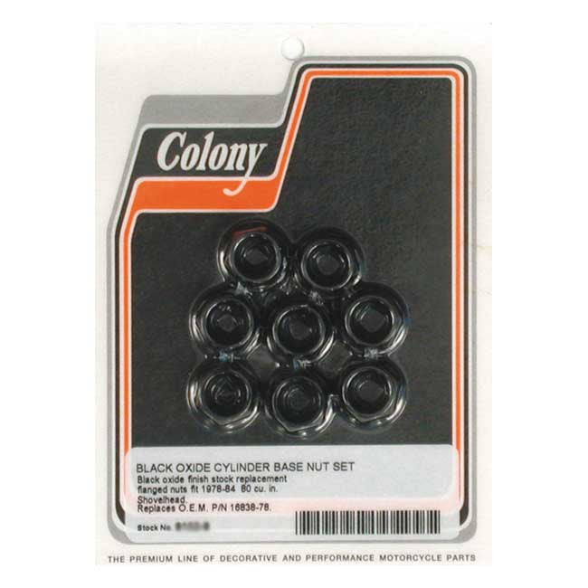 Colony cyl base nut kit Cylinders/Heads Mount Kits Colony