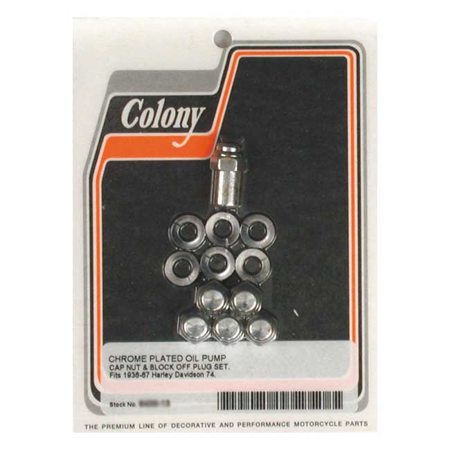 Colony oil pump mount nuts, cap style Oil Pumps Mount Kits Colony