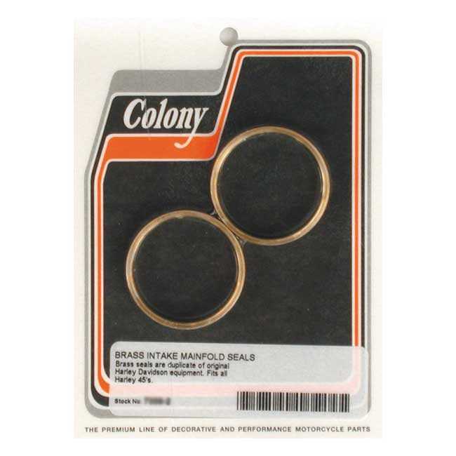 Colony, manifold intake seals. Plumber style Manifold Parts/Gaskets Colony
