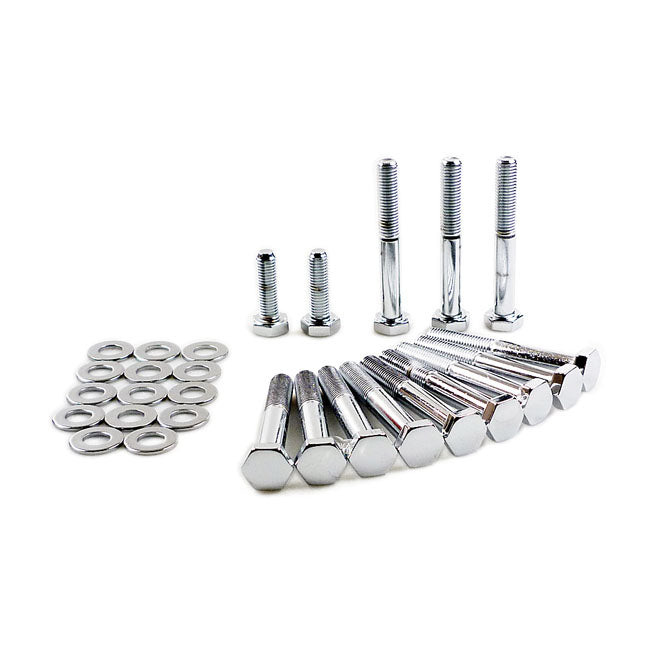 Colony, Sportster rocker box bolt kit. Hex, chrome Rocker Box Mount Kits Colony